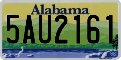 AL license plate 5AU2161