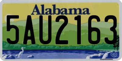 AL license plate 5AU2163