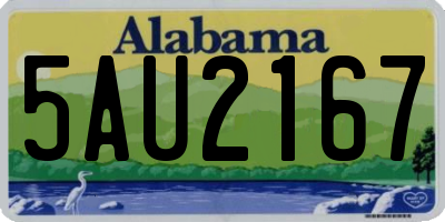 AL license plate 5AU2167