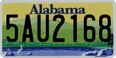 AL license plate 5AU2168