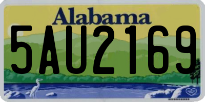 AL license plate 5AU2169