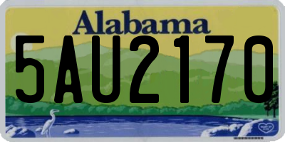 AL license plate 5AU2170