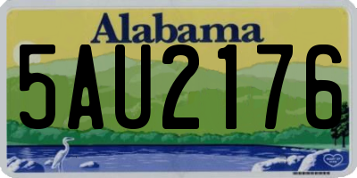 AL license plate 5AU2176