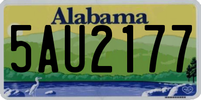 AL license plate 5AU2177