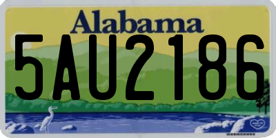 AL license plate 5AU2186