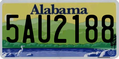 AL license plate 5AU2188