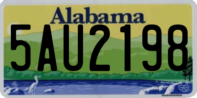 AL license plate 5AU2198