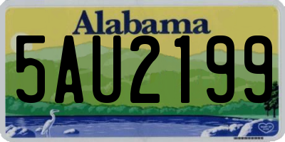 AL license plate 5AU2199