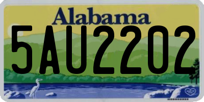 AL license plate 5AU2202