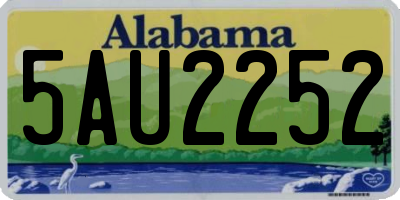 AL license plate 5AU2252