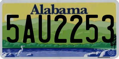 AL license plate 5AU2253