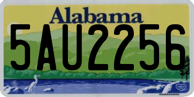 AL license plate 5AU2256