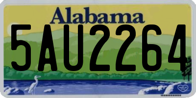 AL license plate 5AU2264