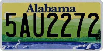 AL license plate 5AU2272