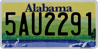 AL license plate 5AU2291