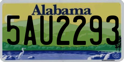 AL license plate 5AU2293