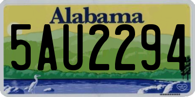 AL license plate 5AU2294