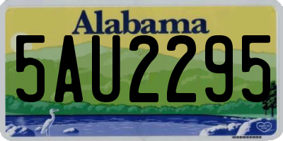 AL license plate 5AU2295