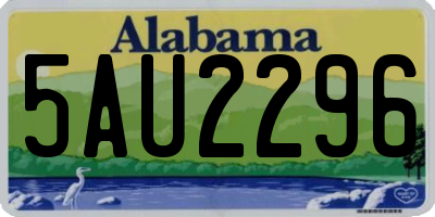 AL license plate 5AU2296