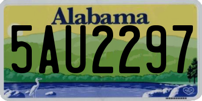 AL license plate 5AU2297
