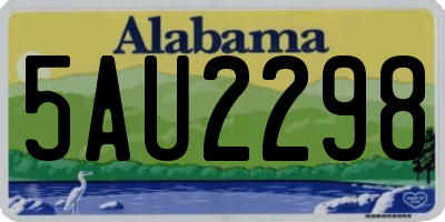 AL license plate 5AU2298