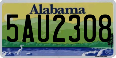 AL license plate 5AU2308