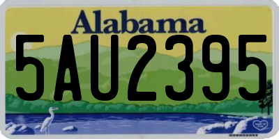 AL license plate 5AU2395