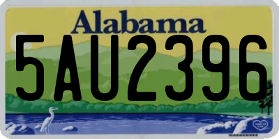 AL license plate 5AU2396