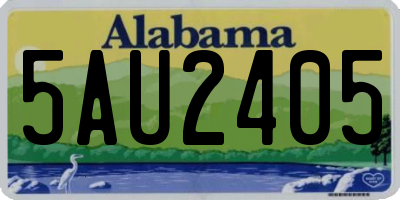 AL license plate 5AU2405