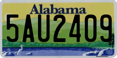 AL license plate 5AU2409