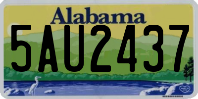 AL license plate 5AU2437