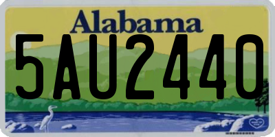 AL license plate 5AU2440