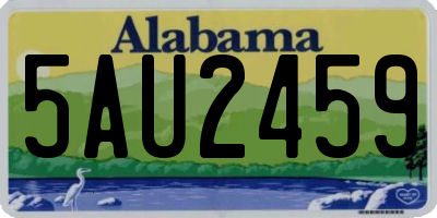 AL license plate 5AU2459