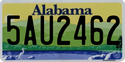 AL license plate 5AU2462