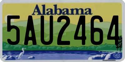 AL license plate 5AU2464