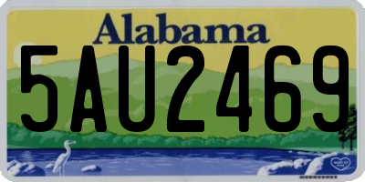 AL license plate 5AU2469