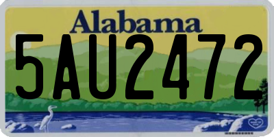 AL license plate 5AU2472