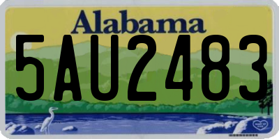 AL license plate 5AU2483