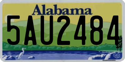 AL license plate 5AU2484