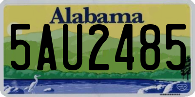 AL license plate 5AU2485