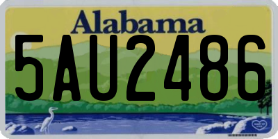 AL license plate 5AU2486