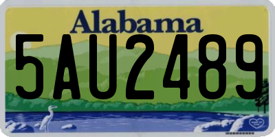 AL license plate 5AU2489