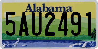 AL license plate 5AU2491