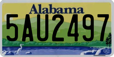 AL license plate 5AU2497