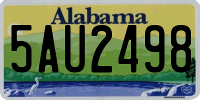 AL license plate 5AU2498