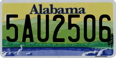 AL license plate 5AU2506