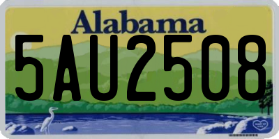 AL license plate 5AU2508