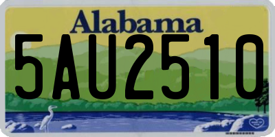 AL license plate 5AU2510