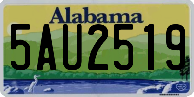 AL license plate 5AU2519