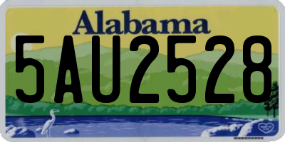 AL license plate 5AU2528
